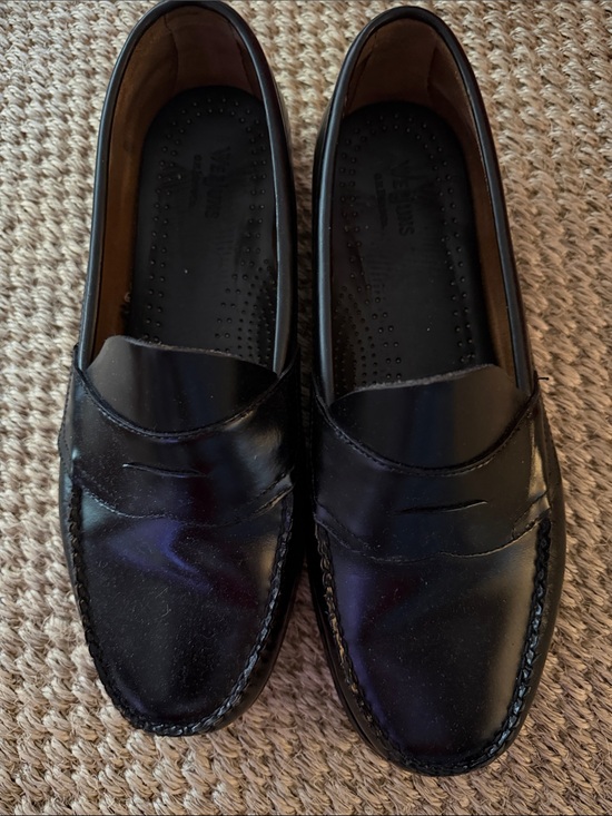 Bass Other - Bass Black Leather Penny Loafers - Men's Slip-On Shoes